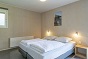 Das Schlafzimmer des behindertengerechtes Ferienhauses fr 2 Personen in Den Haag und Holland